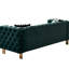 Velours po, l 84,25 po, avec pieds dorés et fabrication pour fiabilité, panneaux latéraux arrière l 84,25 po, tissu métallique-289375487