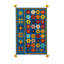 Tapis gris tissé à motif floral lavable Mosso-1646322353