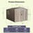 8ft x 10ft Outdoor Metal Storage Shed with Metal Foundation & Sliding Doors – Weatherproof, Includes Padlock & Tools-113550000