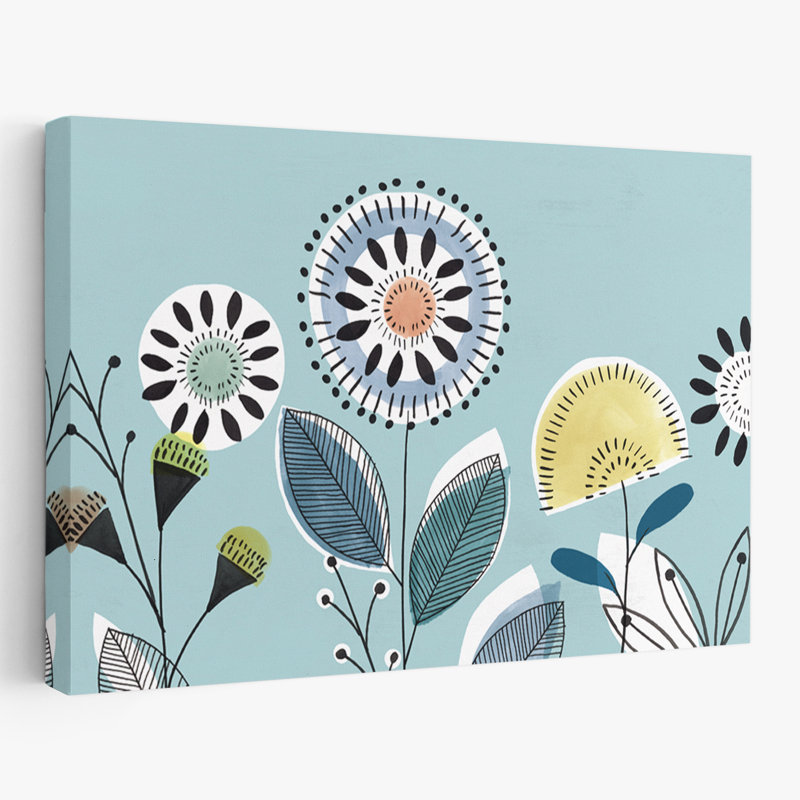 Plantes, fleurs, fleurs de Scandi II, H 40 po x l 60 po