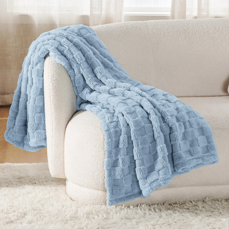 Bedsure 269gsm Fleece Blanket For Couch - Super Soft Cozy Blankets For Women GentleSoft™️, Sea Blue, Throw