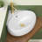14 X 15 X 5.9 In. Ceramic Wall-Mounted Bathroom Mini Vessel Sink With Single Wall Hung Center Faucet Hole In White