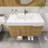 Mariyon 35.4 " W Wall Mounted Wall Mounted 1 Single Vanity Bathroom Vanity With Acrylic Top-1149022443