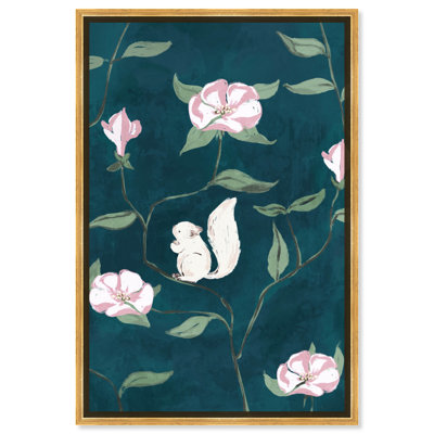 Chipmunk in the Plants Canvas Maximalist Art Print by Art Remedy