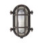 Matte Black 20cm H Water Glass Outdoor Sconce-58688679