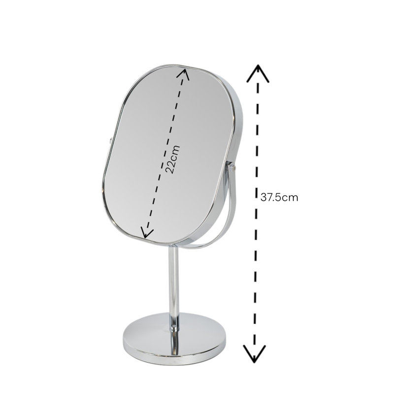 Metal Oval Floor Mirror