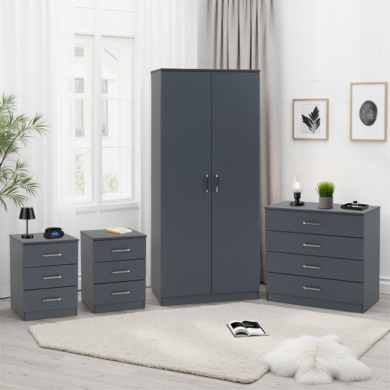 Sumrah Piece Bedroom Set, Grey
