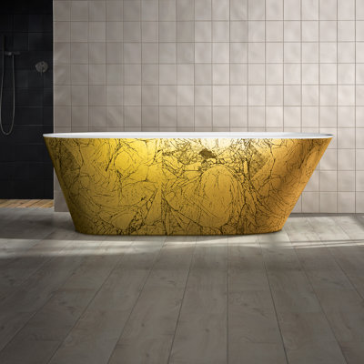 67.7'' x 29.5'' Freestanding Soaking Acrylic Bathtub