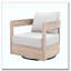 Fauteuil club d'extérieur pivotant en bois-85171663