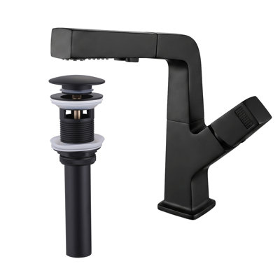  Single Hole Single Hand Bathroom Sink Faucet With Optional Drain Assembly