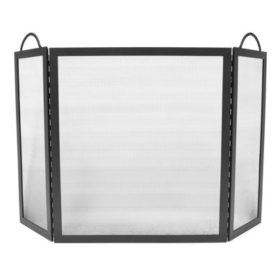 3 Panel Steel Fireplace Screen