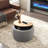 Round Storage Ottoman,2 In 1 Function,Work As End Table And Ottoman-808800567-808800566