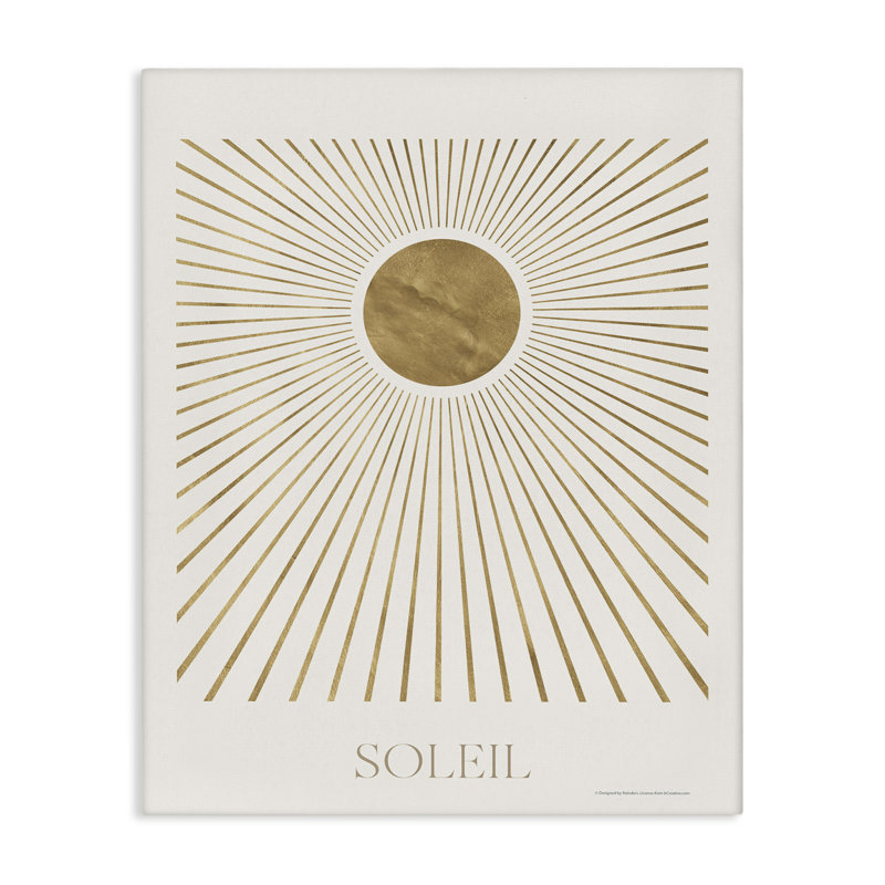 Soleil, art mural Boho Sun par Reinders, H 30 po x l 24 po