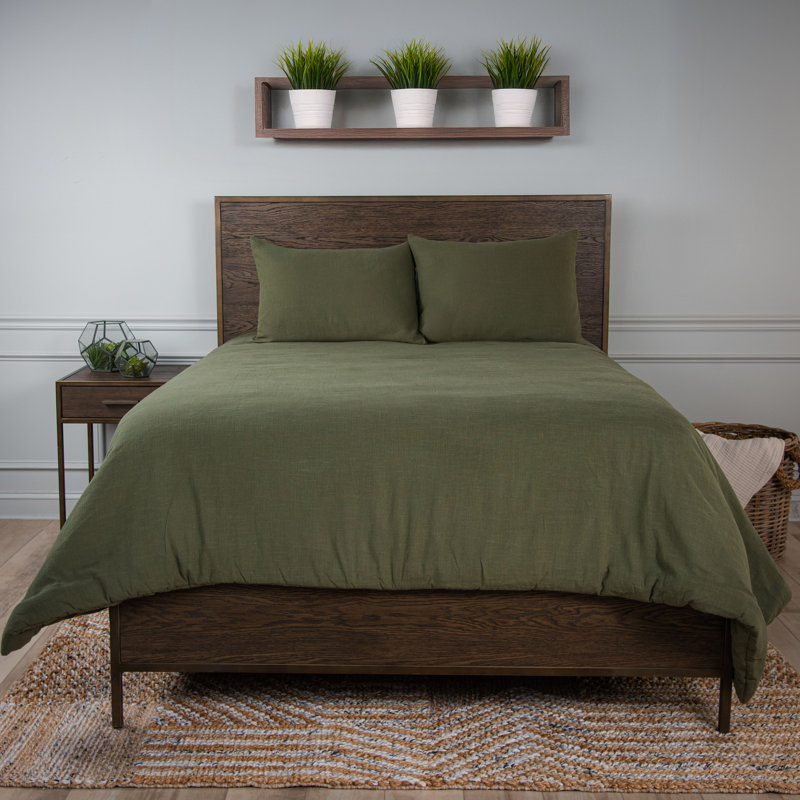 Ensemble d'édredon 100% coton 3 pièces, Édredon pour très grand lit + 2 taies décorativ