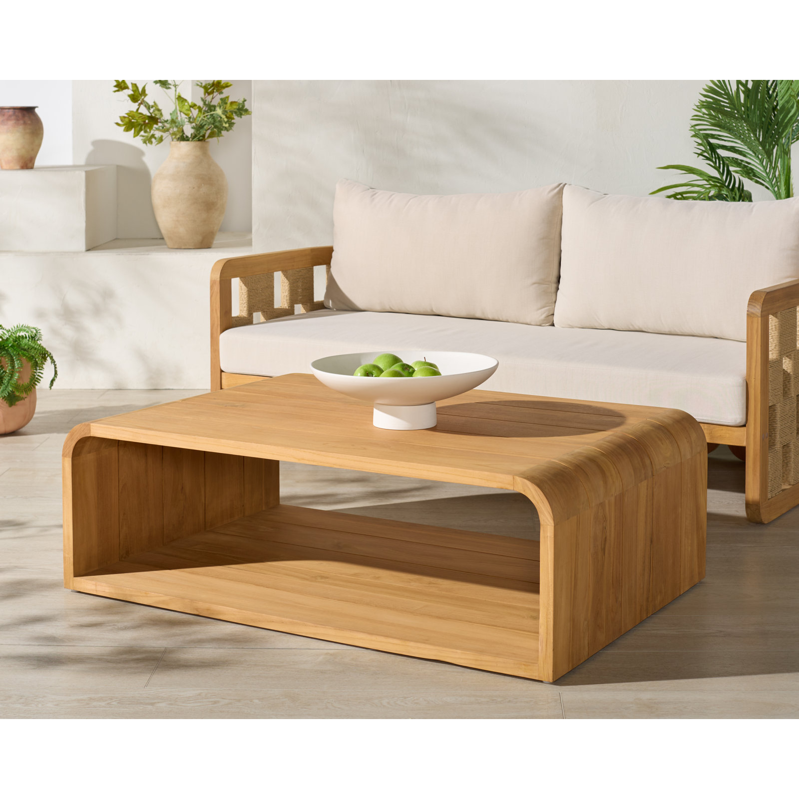 Neruda Cove Teak Outdoor Coffee Table