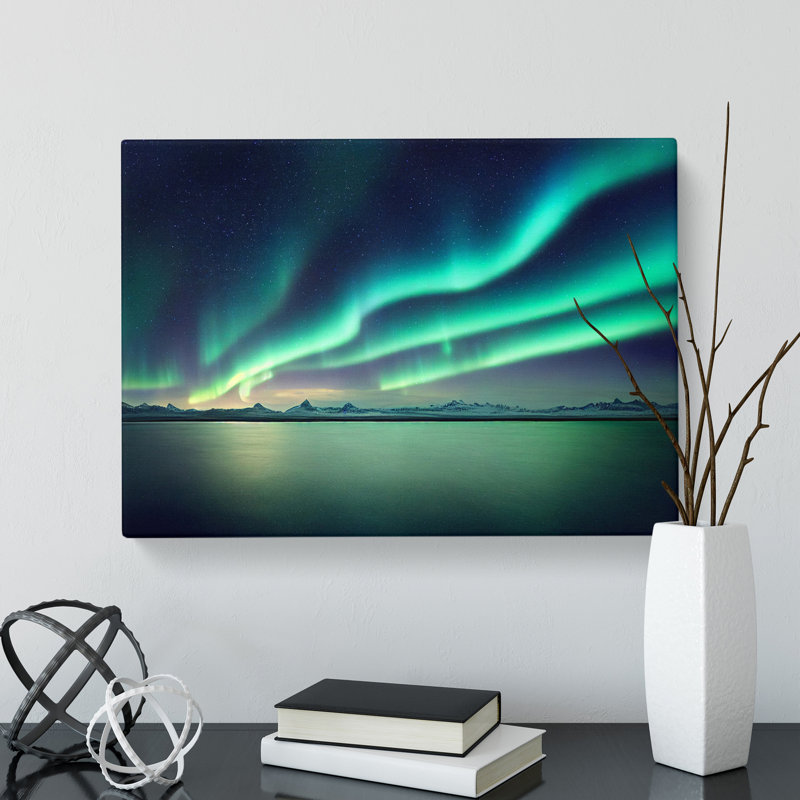 Dreamy Northern Lights - Wrapped Canvas Photograph - Wrapped Canvas, 40cm H x 60cm W x 3cm D