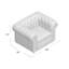 Fauteuil en velours capitonné de 121,92 cm de largeur Odum-22373088