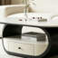 Table basse luxueuse et légère avec tiroir et tablette ouverte-1640367062