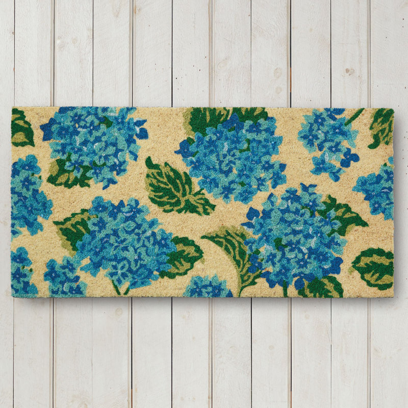 Hydrangea Doormat 20x40