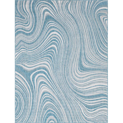Tapis d'extérieur couleur iris ciel