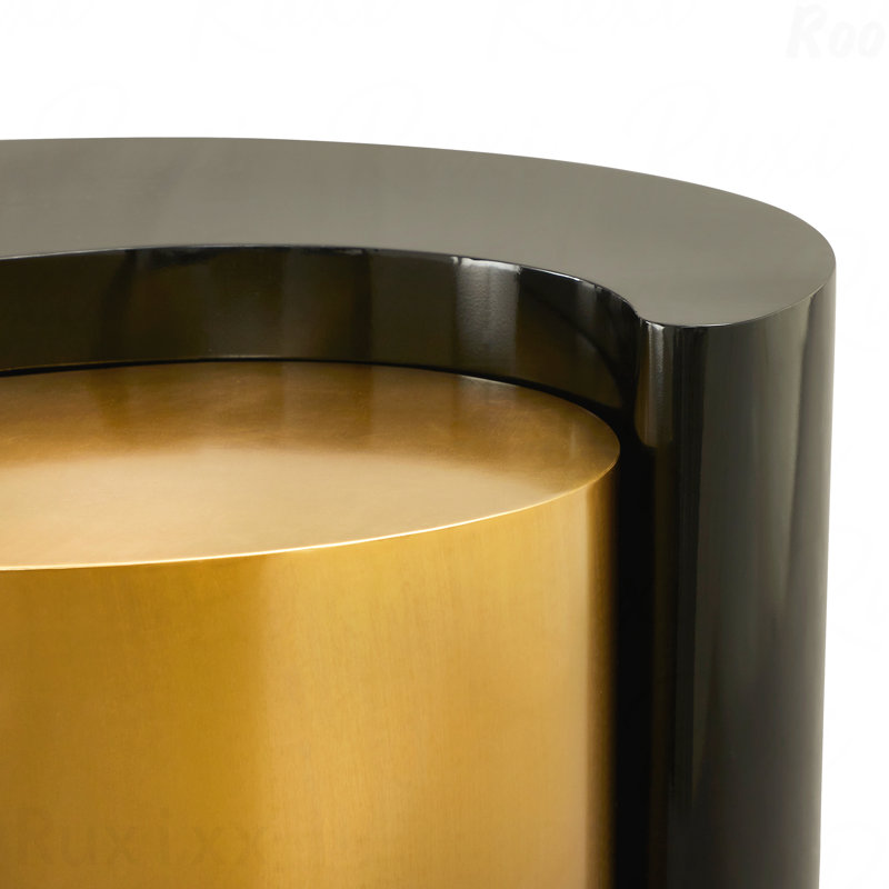 Table basse Modern Contemporary, Noir / or