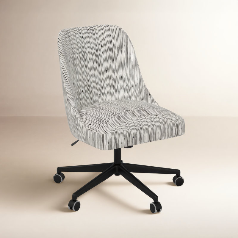 Manda Office Task Chair, Shibori Stripe Ink