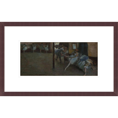 The Ballet Rehearsal (La Salle de Danse) par Edgar Degas, impression giclée encadrée