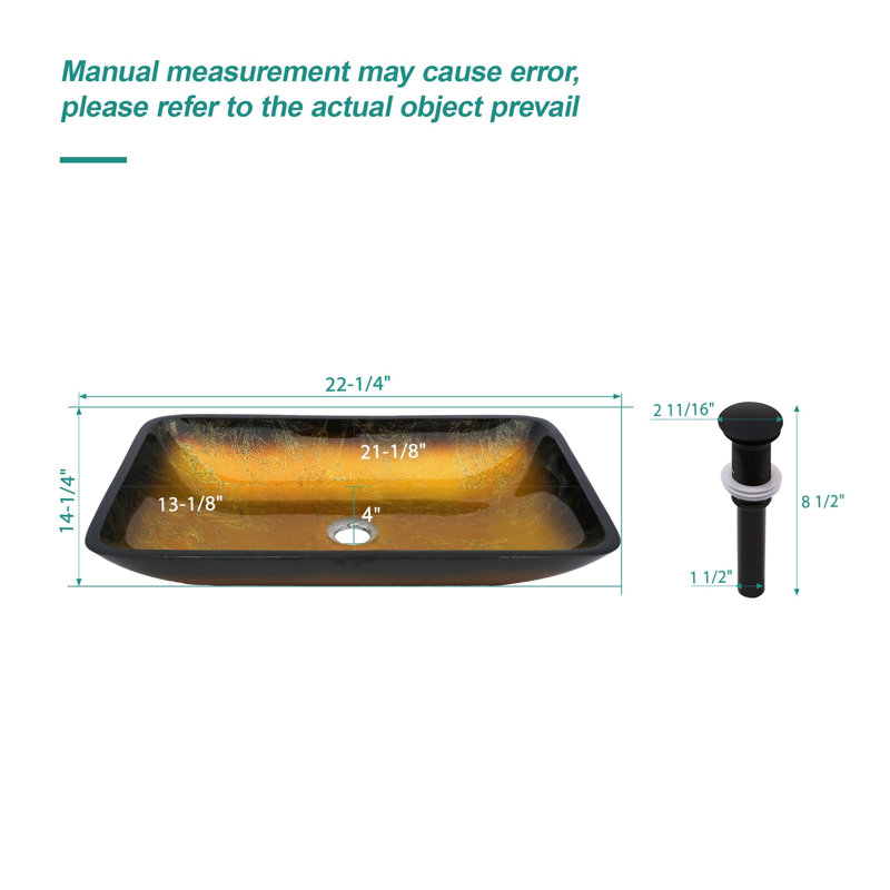 Lavabo vasque Amber Gold