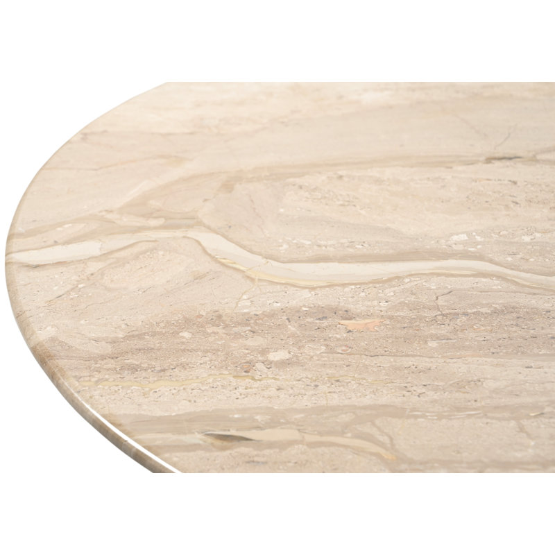 Liona Danise Marble And Wood Coffee Table, Beige/Brown