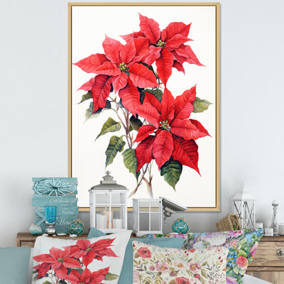 Daichi " Poinsettia Flower Monochrome Serenity I "