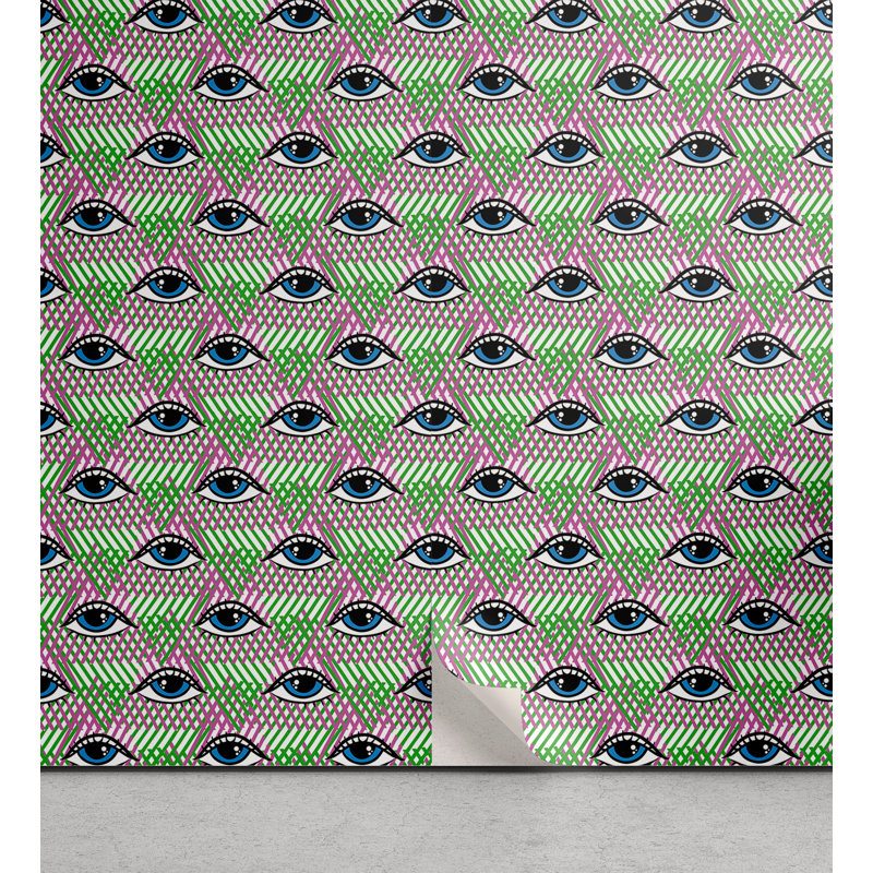 Rouleau de papier peint adhésif Faezah, L 13 po x L 100 po