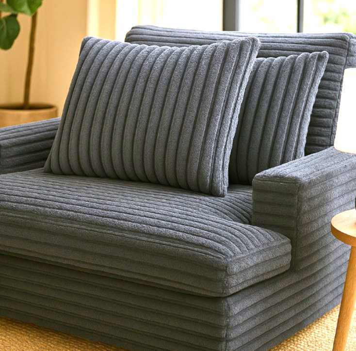 Fauteuil Man Wah Presley, Gris foncé