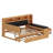 Versatile Sleeper Bench Featuring Upholstered Headboard, Open Shelving, Trundle Bed, and Power Hub-1521326378
