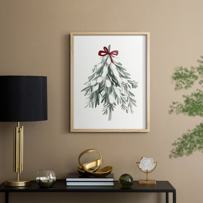 «Christmas Holiday Art» DCCCLxxix, reproduction d'art encadrée - bois massif