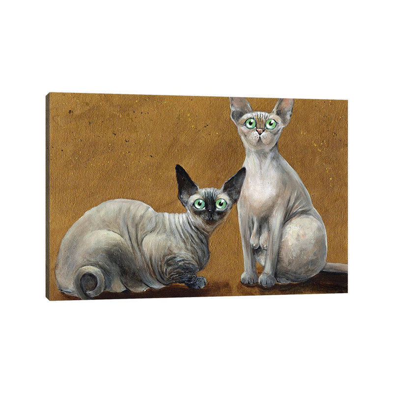 Fluffy by Kim Haskins - Wrapped Canvas Print, 30.48cm H x 45.72cm W x 1.91cm D