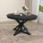 Retro Functional Extendable Dining Table With A 12" Leaf For Dining Room And Living Room-1996917165