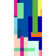 Modern Geometric Colour Block Vibrant Multi-Colour Wallpaper