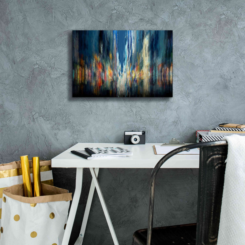 «Downtown7» par David Manlove, estampe numérique sur toile, H 12 po x l 18 po x P 0,75 po