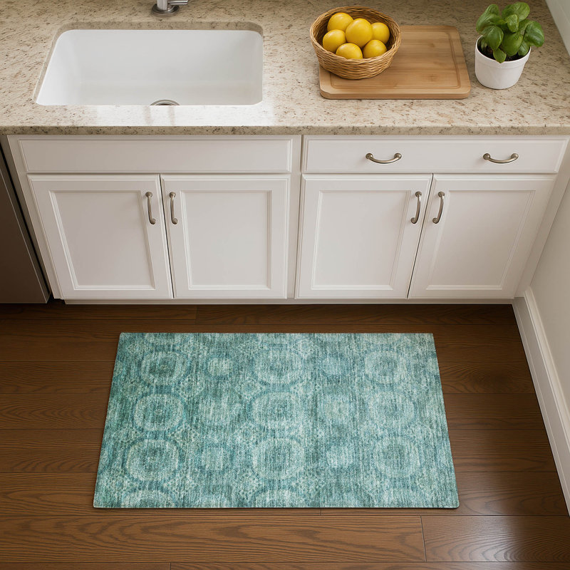 Premium Machine Washable Alaina AMF1925 Panels Rug, Rectangle 1'8" x 2'6"