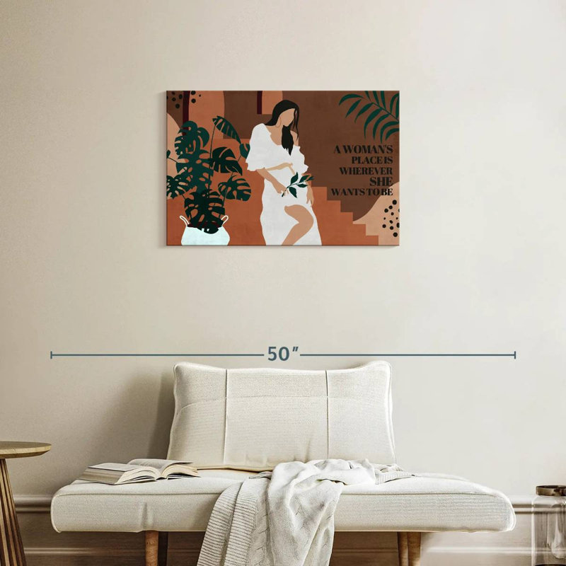 Une place de femme II, H 20 po x l 30 po