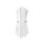 Lampe murale élégante avec corps en métal, finition blanche, 6,7 po x 6,3 po x 18,9 po | Plaque de base: 7,1 x 5,5 x 0,4 pouces | 2 x douille E14, 40 W maximum (ampoule non incluse) | Solution d'éclairage élégante pour la décoration de la maison et du bureau-928623594