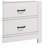 Cassini 51" White 6-Drawer Dresser