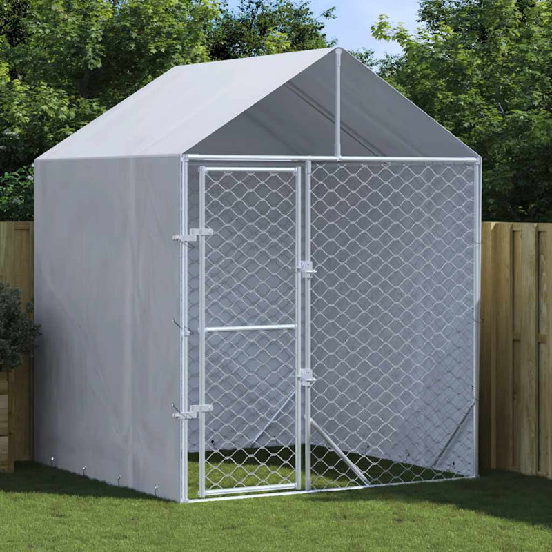 Phebe 250cm H Metal Yard Kennel, 2.5m H x 2m W x 2m D