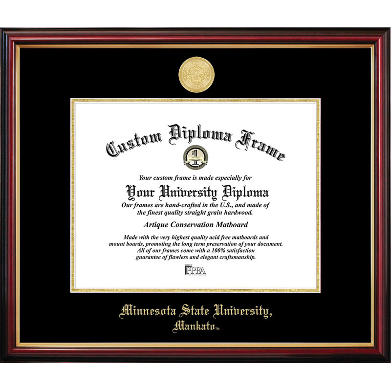 Cadre de diplôme Minnesota State Petite, L 11 po x H 8,5 po, NCAA Minnesota State