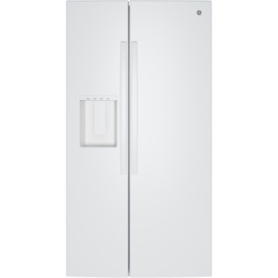 GE® ENERGY STAR® 27.9 Cu. Ft. Side-By-Side Refrigerator with Extra Tall Dispenser and In-Door Icemaker