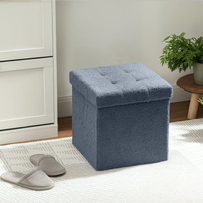 38cm Wide Tufted Solid Colour Ottoman