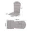 Coussin de remplacement pour chaise d'extérieur, gris