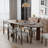67“L×33.5"W Oval Wood Dining Table Kitchen Table with 4 Legs-1390004149-1390004151