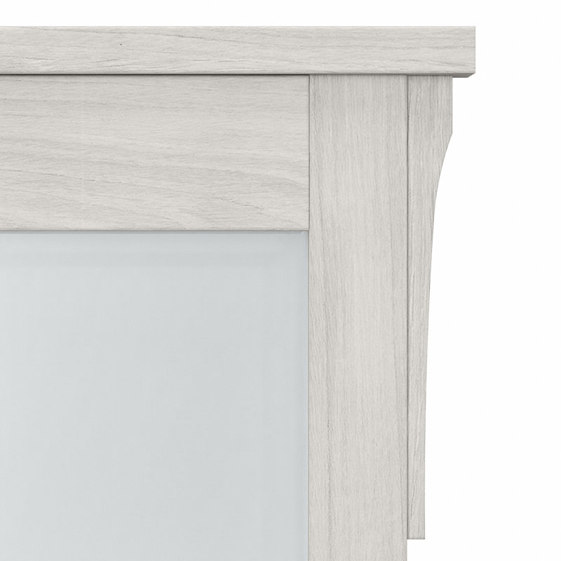  Miroir de salle de bain traditionnel biseauté, Blanc