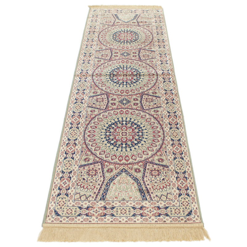 Anaheim Runner 26 cm x 83 cm Viscose Flatweave Dhurrie Area Rug